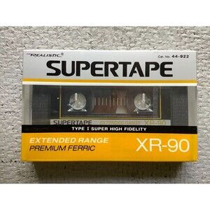 Realistic XR-90 SUPERTAPE Extended Range Cassette Tape BRAND NEW SEALED